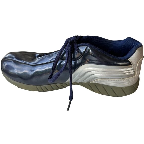 RIMROCKA Brand Metallic Blue Silver Men's Casual Sneakers Size 10 - Picture 1 of 13